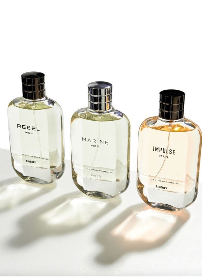 iberty Luxury Rebel Perfume Spray for Men (100ml/3.4Oz), Eau De Parfum (EDP), Long Lasting Smell, Aromatic notes.