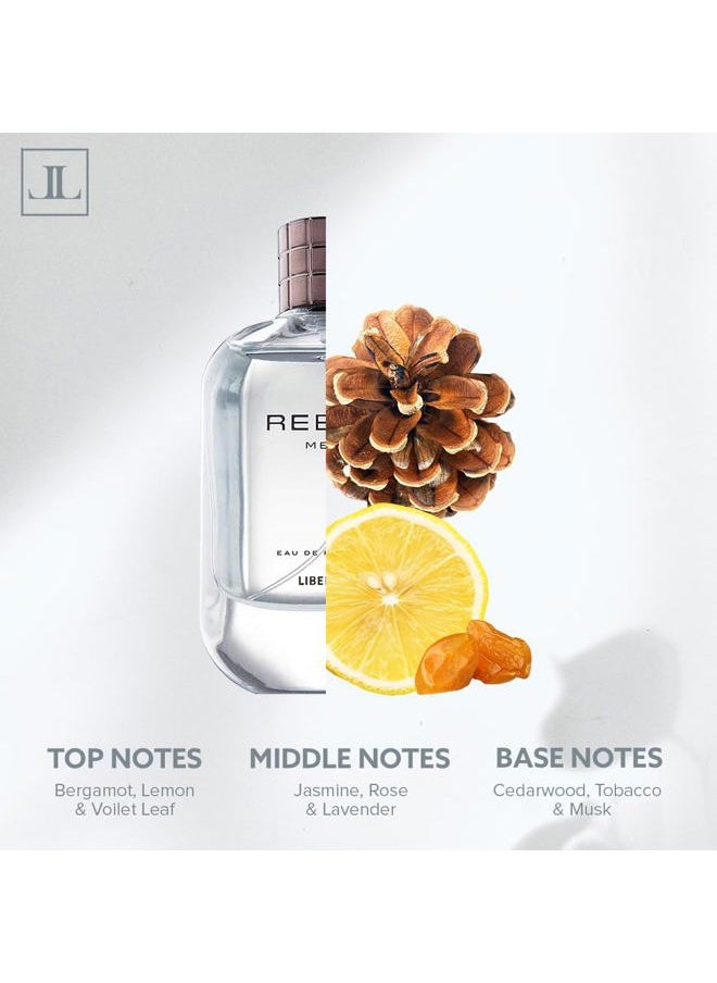 iberty Luxury Rebel Perfume Spray for Men (100ml/3.4Oz), Eau De Parfum (EDP), Long Lasting Smell, Aromatic notes.