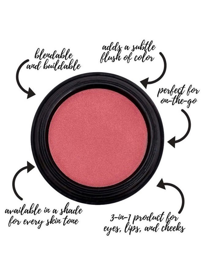 Multi Pot (Peony), 3-in-1 Multi pot, Smooth Finish Formula for Eyes,Lips, and Cheeks for sun kissed glow. Natural, Paraben Free, Vegan, Gluten-free, Cruelty-free, Non GMO, 0.08 oz.