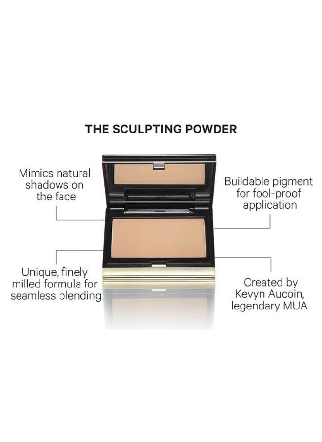The Sculpting Contour Powder, Deep: Easy use, sheer, matte, natural finish. Enhances, defines, creates natural shading. Makeup artist go to. Sculpt face, cheekbones, chin, neck, nose.