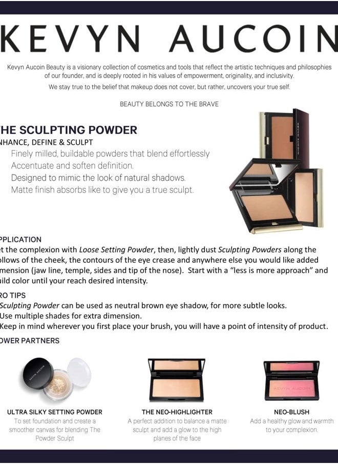 The Sculpting Contour Powder, Deep: Easy use, sheer, matte, natural finish. Enhances, defines, creates natural shading. Makeup artist go to. Sculpt face, cheekbones, chin, neck, nose.