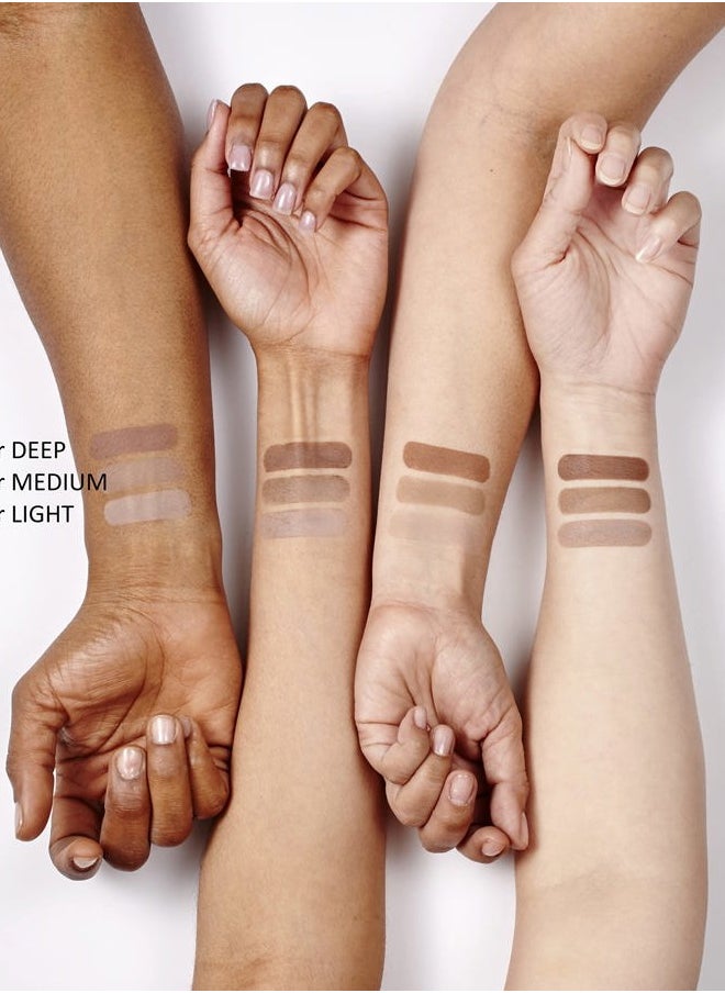 The Sculpting Contour Powder, Deep: Easy use, sheer, matte, natural finish. Enhances, defines, creates natural shading. Makeup artist go to. Sculpt face, cheekbones, chin, neck, nose.