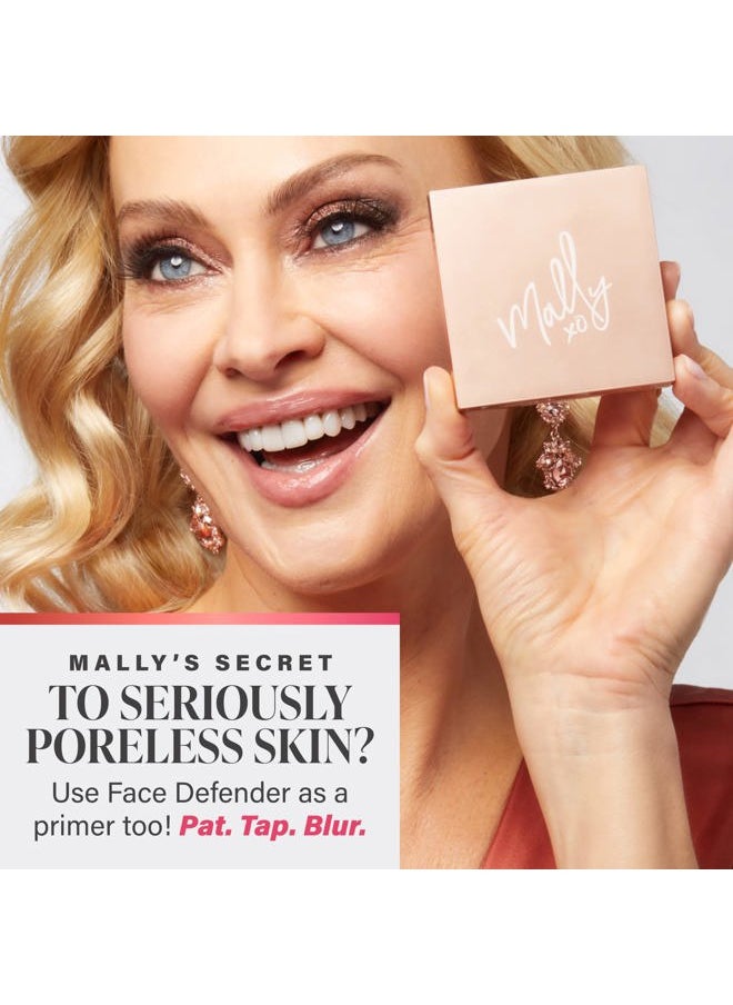 Poreless Face Defender Blurring Primer & Blotting Setting Powder - Long-Lasting Matte Finish - Tap & Pat Product on Skin - Control Shine - Blurs Pores & Extends Makeup Wear - Full-Size