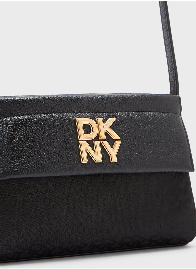Rosa Logo Detailed Zip Over Crossbody