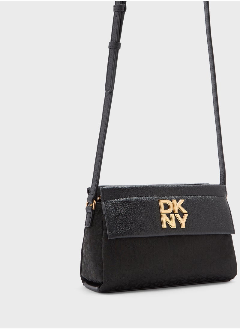 Rosa Logo Detailed Zip Over Crossbody