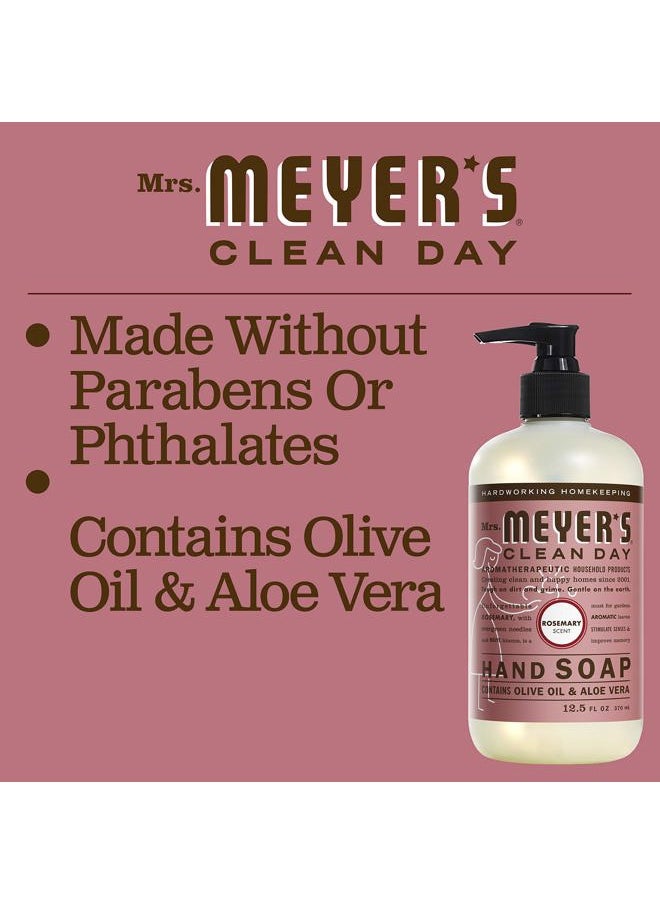 Hand Soap, Made with Essential Oils, Biodegradable Formula, Rosemary, 12.5 fl. oz