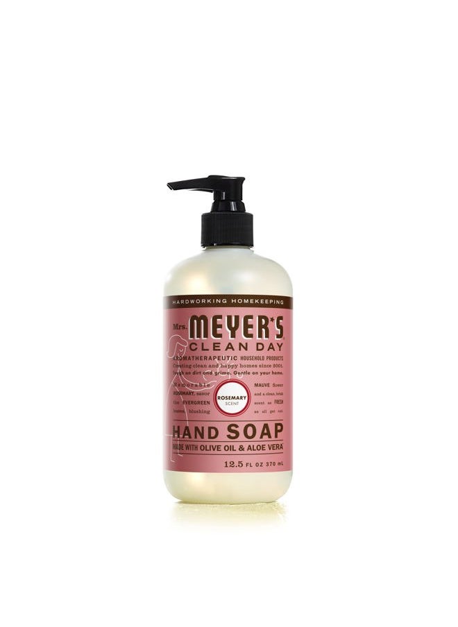 Hand Soap, Made with Essential Oils, Biodegradable Formula, Rosemary, 12.5 fl. oz