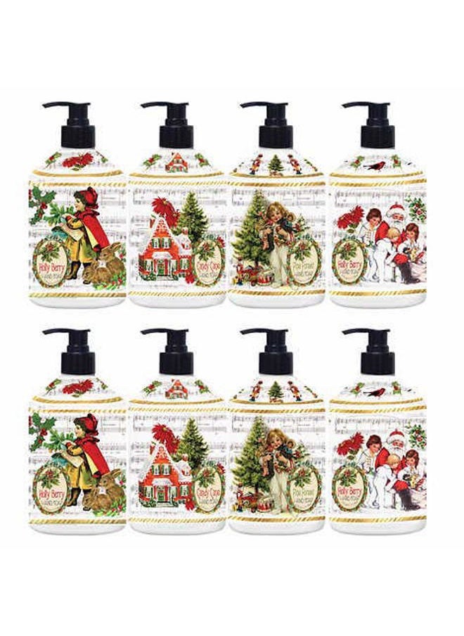 Toeah Home & Body Holiday Greetings Hand Soap, 8-pack 21.5 fl oz Bottles