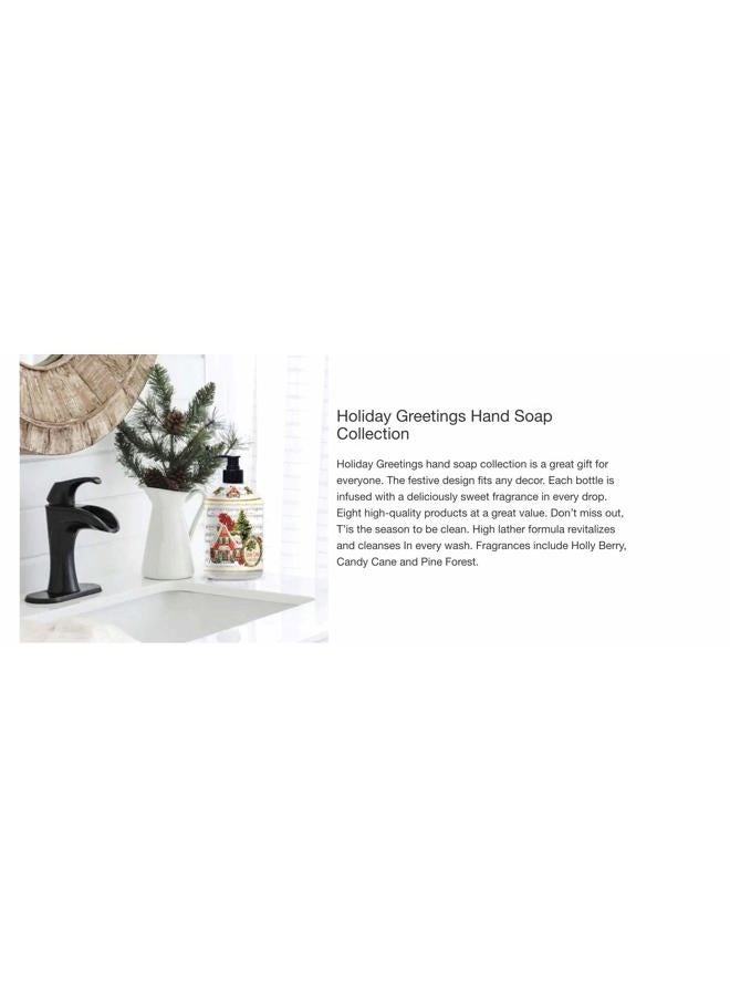 Toeah Home & Body Holiday Greetings Hand Soap, 8-pack 21.5 fl oz Bottles