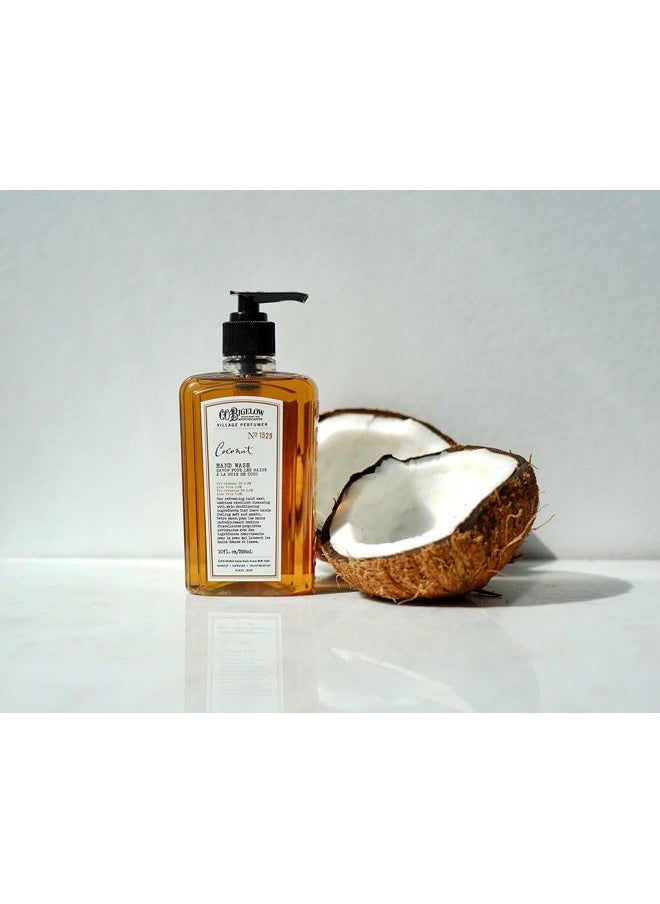 C.O. Bigelow Hand Wash Coconut, Village Perfumer Moisturizing Hand Soap for Bathroom & Kitchen with Aloe Vera and Pro-Vitamin B5, 10 fl oz