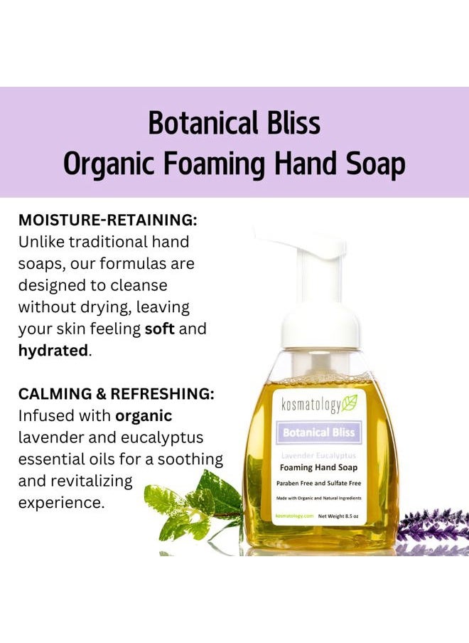 ® Botanical Bliss (Lavender-Eucalyptus) Organic Foaming Hand Soap | Moisturizing Hand Wash | Clean Ingredients, Infused with Essential Oils | 8.5 fl oz