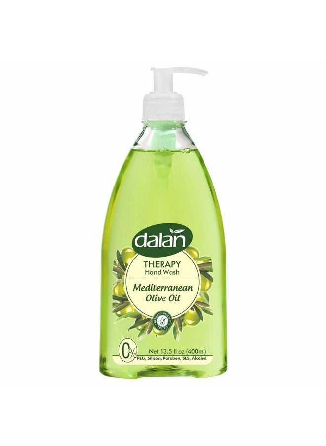 Therapy Mediterranean Olive Oil Ultra Moisturizing Liquid Hand Soap for Normal and Dry Hands Fresh Clean and Soft Feeling (13.5 Fl Oz / 400 mL (Pack of 3))