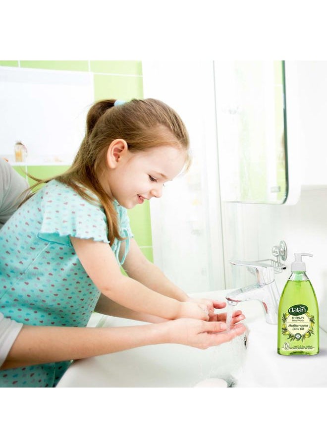 Therapy Mediterranean Olive Oil Ultra Moisturizing Liquid Hand Soap for Normal and Dry Hands Fresh Clean and Soft Feeling (13.5 Fl Oz / 400 mL (Pack of 3))