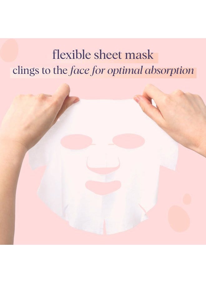 Spring & Easter Facial Masks (9Pack) - Hyaluronic Acid, Collagen, Vitamin C Infused - Reduces Dark Circles, Hydrates, Firms Skin - Skin Care Masks for Puffiness, Fine Lines & Wrinkles