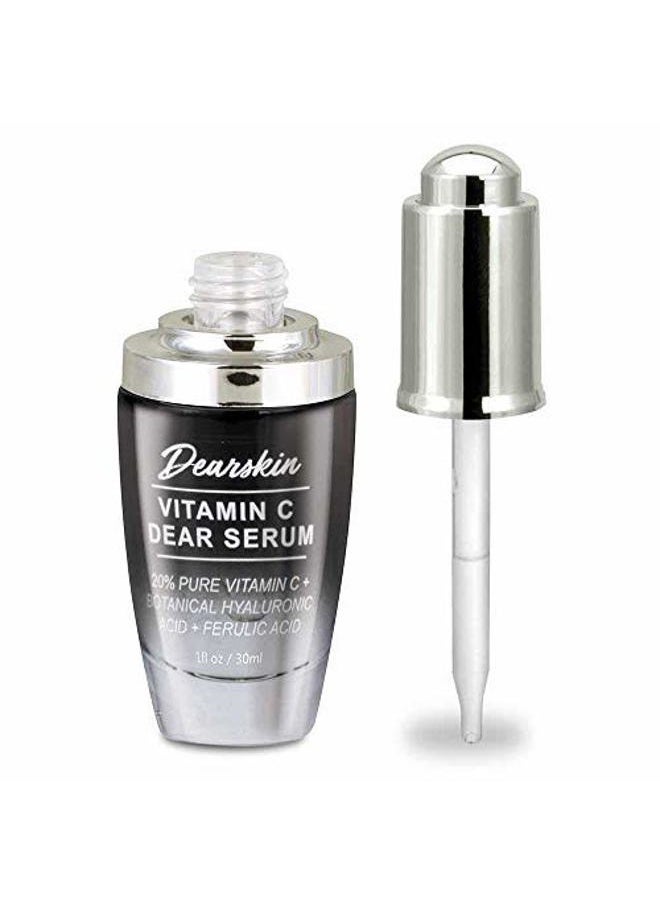 Vitamin C Dear Serum + All In One Coconut Cream seT- Pack with Vitamin C Serum 20%, Hyaluronic Acid Botanic, Vitamin E Organic and Coconut Oil Cream Day and Night (Serum + Cream)