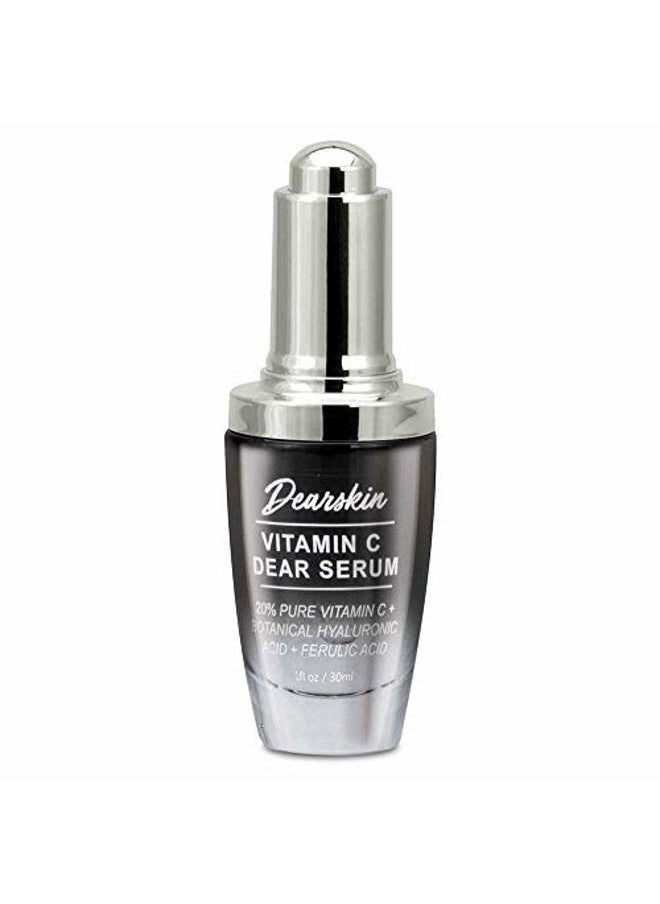 Vitamin C Dear Serum + All In One Coconut Cream seT- Pack with Vitamin C Serum 20%, Hyaluronic Acid Botanic, Vitamin E Organic and Coconut Oil Cream Day and Night (Serum + Cream)