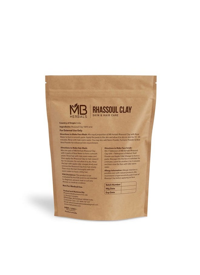 Moroccan Red Rhassoul Clay Powder 8 oz / 0.5 lb / 227 Gram | External Use Only