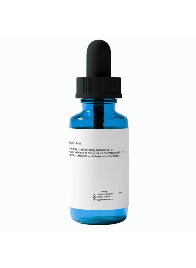 Salicylic Acid 20% Solution, 1 fl oz Glass Dropper, Pure & Simple Serum