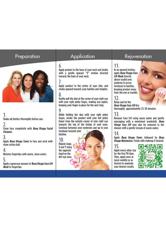 Facial Mask All Natural Ingredients.No Surgery Instant Face Lift in a Tube.Thick Professional Formula Developed for Anti-Aging.Reduces Sags, Bags & Wrinkles.Fast and Long Lasting Results