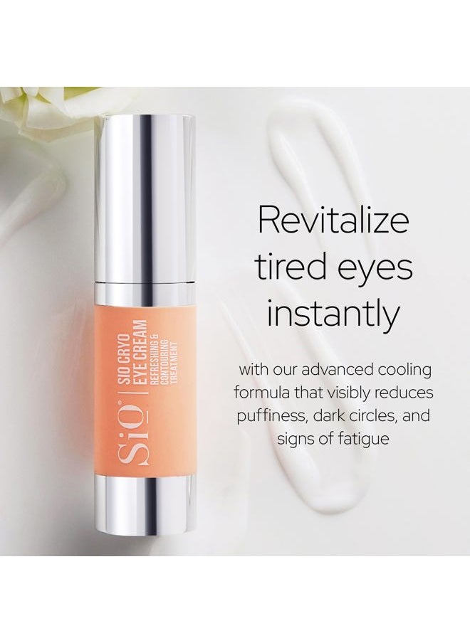 Cooling Cryo Eye Cream - Anti-Aging, Hydrating Under Eye Concentrate Formulated For Targeting Dark Circles, Fine Line, Wrinkles, Puffiness & Bags