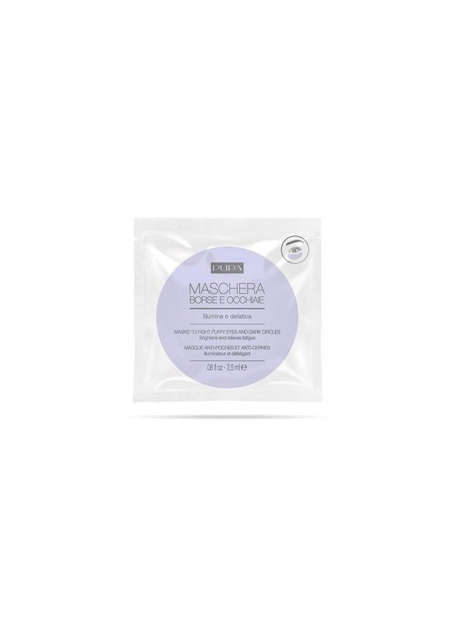 Face Mask To Fight Puffy Eyes And Dark Circle - Brightens And Refreshes Fatigued Eyes - Combats Puffiness And Skin Discoloration - Effective Sheet Mask To Increase Radiance - 0.08 Oz