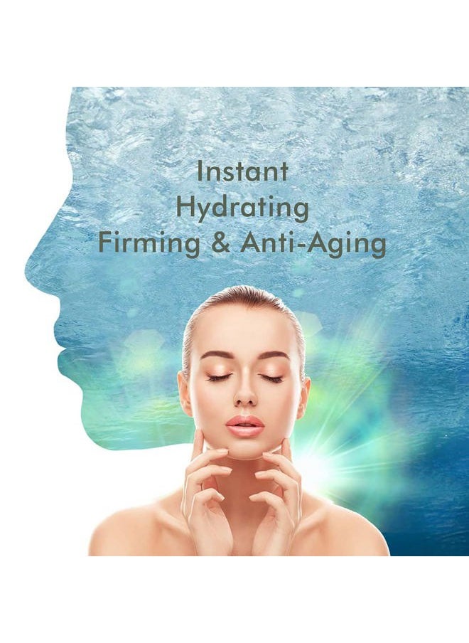 5-Pack Hydrogel Collagen Face Mask, Instant Brightening Hydrating Facial Masks Sheet Mask for Firming, Lifting Anti Aging Anti Wrinkle with Hyaluronic Acid, Peptide, Aloe Vera, Vitamin C & E