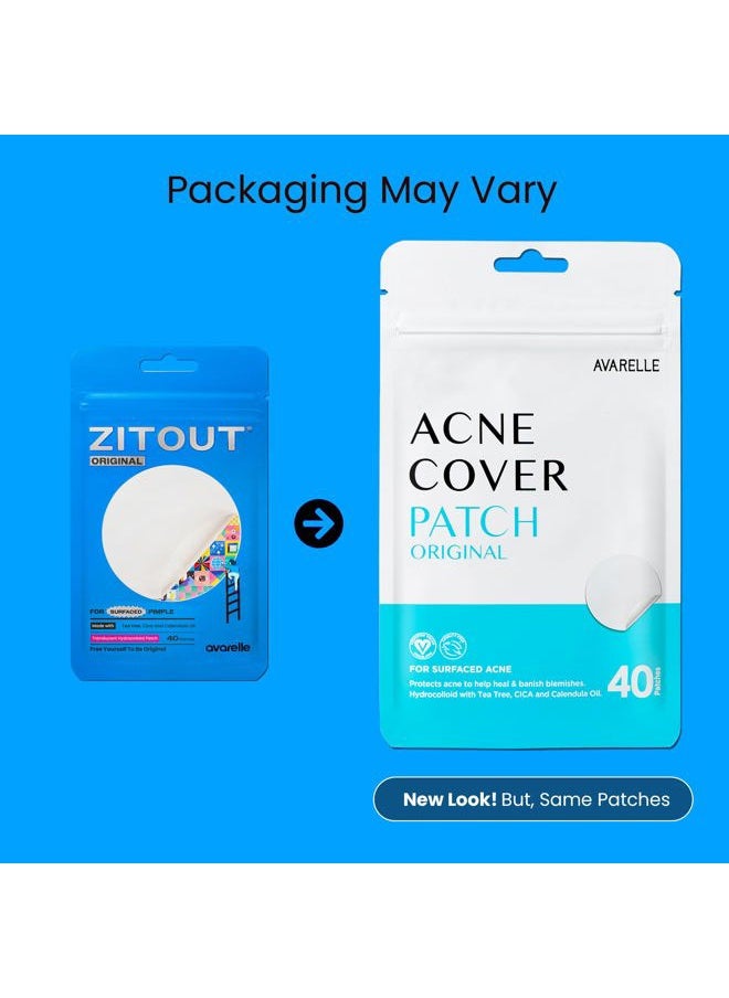 Acne Cover Patches, FSA HSA Eligible Hydrocolloid Pimple Patches for Face with Tea Tree Oil, Korean Skincare Zit Patches for Face | FSA HSA Store Eligible Items | Vegan, Cruelty-free
