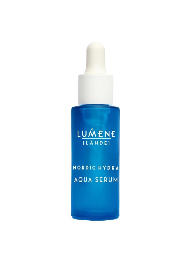 Nordic Hydra Arctic Dew Quenching Aqua Face Serum - Pure Concentrated Skin Hydration + Arctic Spring Water for Lasting Dewy Skin - Nordic Red Algae + Hyaluronic Acid Hydrating Serum (1 fl oz)
