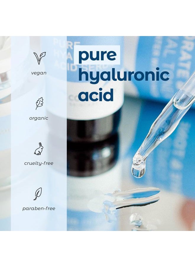 Cosmedica Hyaluronic Acid Serum for Skin – 4 Fl. Oz Hydrating Facial Moisturizer with Anti-Aging Skin Care Properties. Beauty and Skin Care