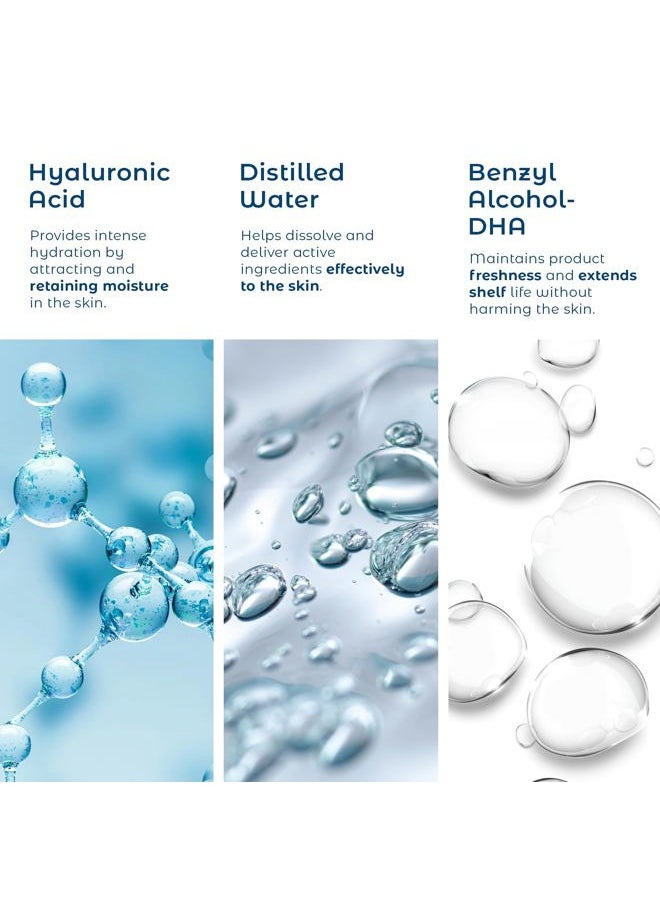 Cosmedica Hyaluronic Acid Serum for Skin – 4 Fl. Oz Hydrating Facial Moisturizer with Anti-Aging Skin Care Properties. Beauty and Skin Care