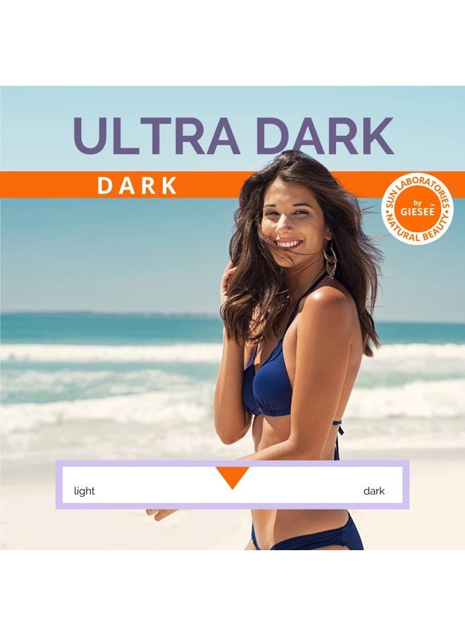 Sun Laboratories By Giesee Ultra Dark Spray Tan Solution 1/2 Gallon - Professional Sunless Tanning Spray for Airbrush Tan, Self Tanner Mist, Sun Tanning Lotion, Fake Tan