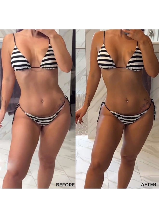 Self Tanner - USA Made with Natural & Organic Ingredients, Moisturizing Self Tanning Lotion with Aloe Vera & Coconut for a Natural Glow, Streak-Free Fake Tan, Medium to Dark