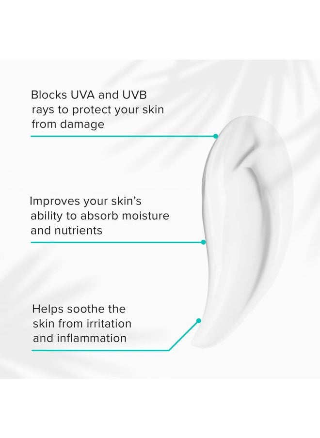 Skin Defense Broad-Spectrum SPF 50, Natural Plant-Based Moisturizing Face & Body Sunscreen With Zinc & Hyaluronic Acid (2 Oz)