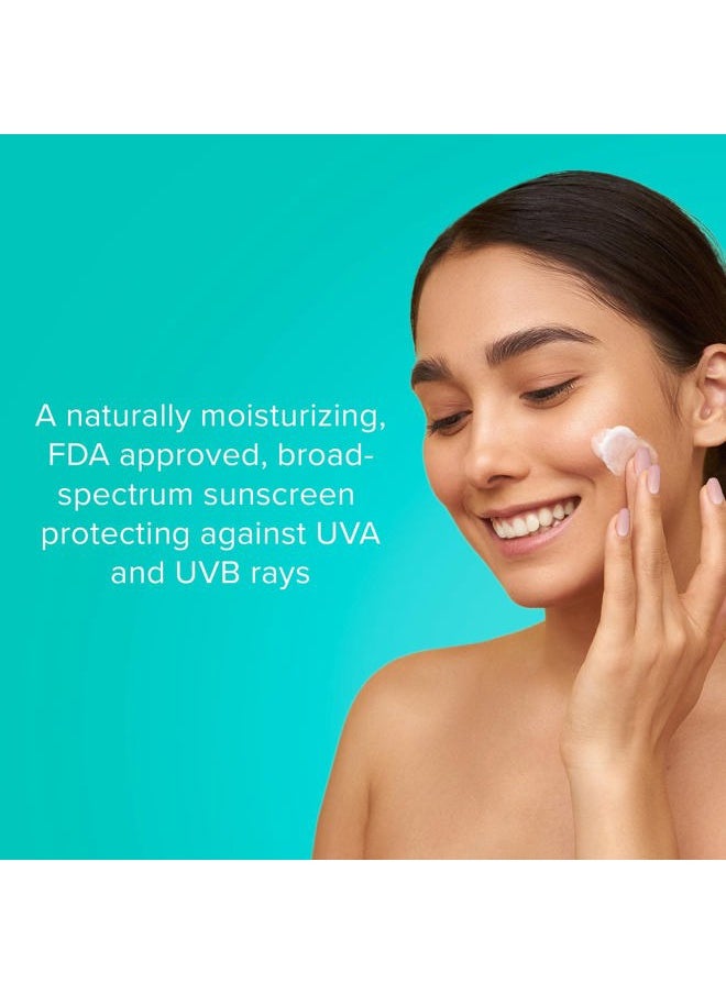 Skin Defense Broad-Spectrum SPF 50, Natural Plant-Based Moisturizing Face & Body Sunscreen With Zinc & Hyaluronic Acid (2 Oz)