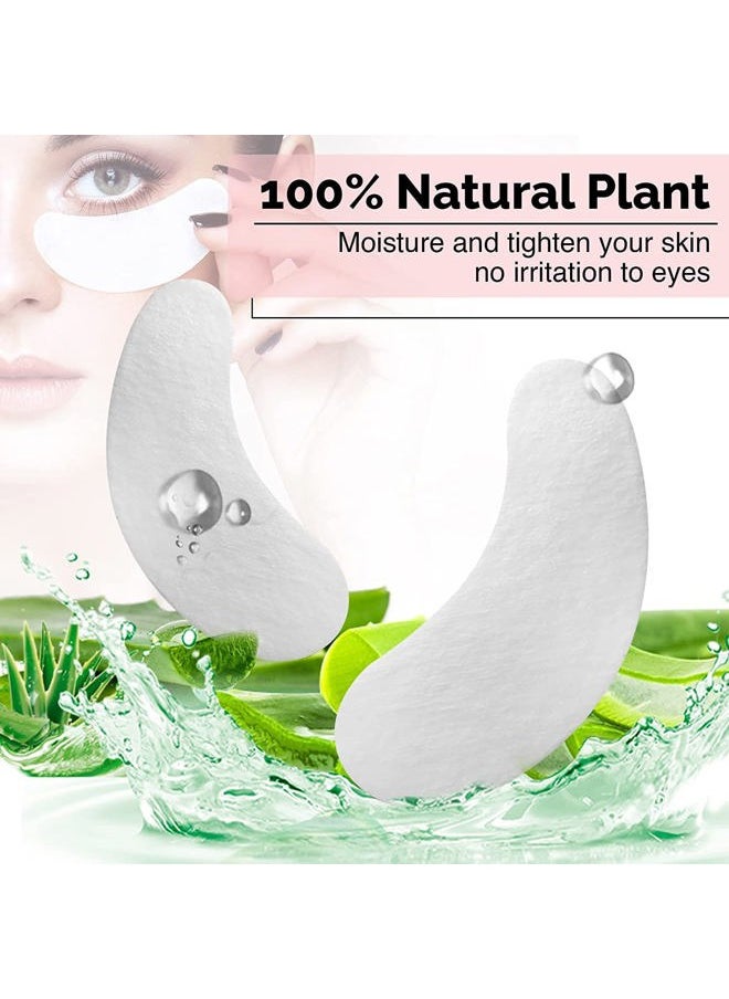 100 Pairs GreenLife Natural Hydrogel Eye Gel Pads - Collagen and Aloe Vera Patches for Under Eyes - Eyelash Extension Kit