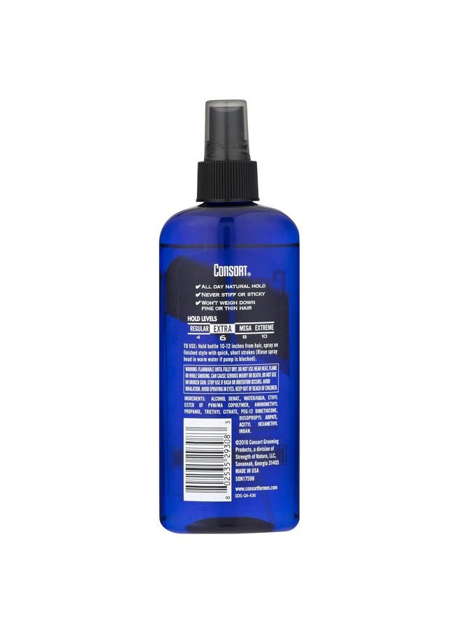 Hair Spray for Men, Extra Hold, Unscented, Non-Aerosol - 8 oz(Pack of 4)