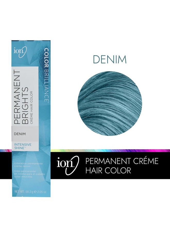 Ion Permanent Brights Creme Hair Color Denim Denim