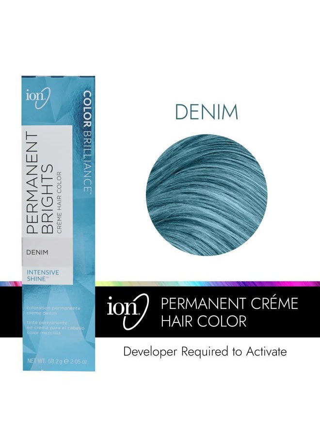 Ion Permanent Brights Creme Hair Color Denim Denim