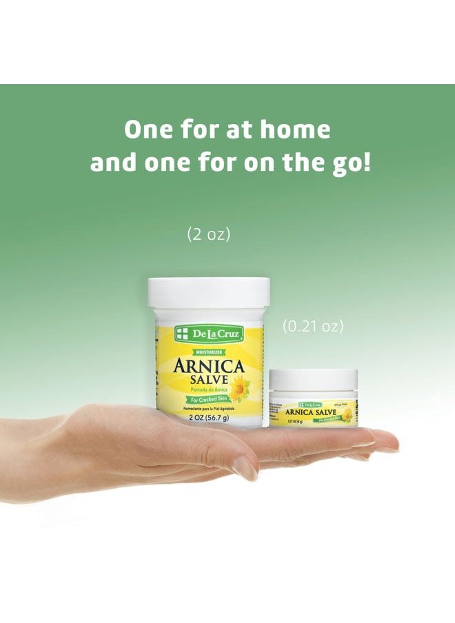Arnica Salve, Foot Cream for Dry and Cracked Feet and Moisturizing Hand Salve for Dry Hands, 24 Hour Moisture for Dry and Rough Skin (Trial Size)