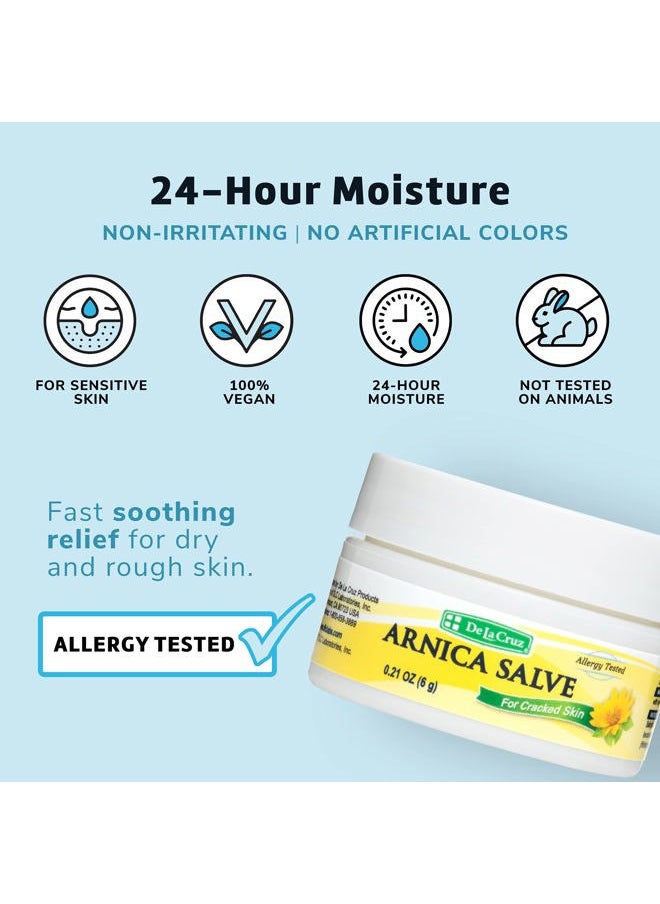 Arnica Salve, Foot Cream for Dry and Cracked Feet and Moisturizing Hand Salve for Dry Hands, 24 Hour Moisture for Dry and Rough Skin (Trial Size)