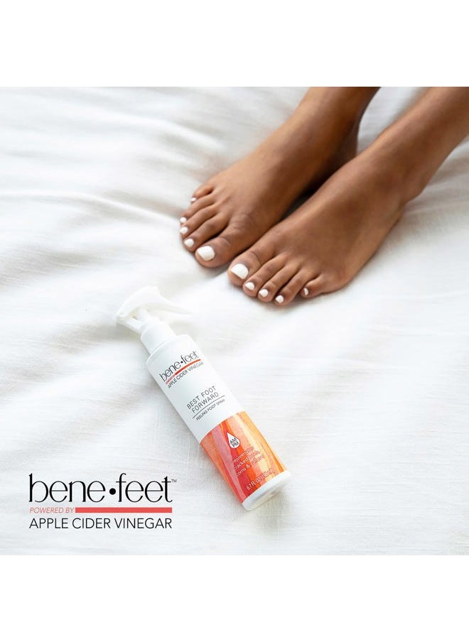 Best Foot Forward Peeling Spray - May Help Rejuvenate + Smooth for Cracked Heels, Corns + Calluses Made w/Shea Butter, Apple Cider Vinegar + Tea Tree Oil, 6.7 oz (1 Pack)