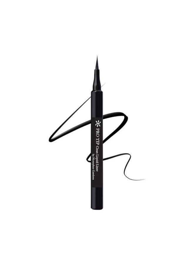 ProTip Clean Liquid Liner, Black, Nano-Free Pigments, Long-Wearing, 0.034 fl oz