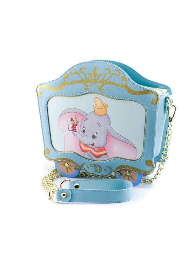 DISNEY DUMBO 80TH ANNIVERSARY TRAIN CAR CROSSBODY BAG WDTB2358, Blue