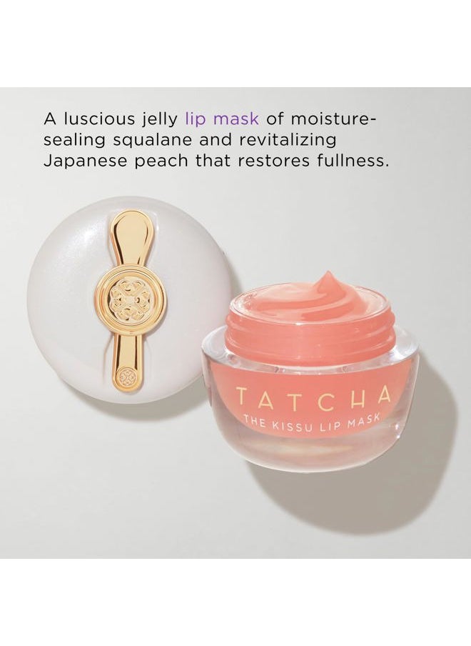 Tatcha Kissu Lip Mask | Overnight Lip Scrub Exfoliator to Plump and Hydrate Lips, 9.0 G | 0.32 oz