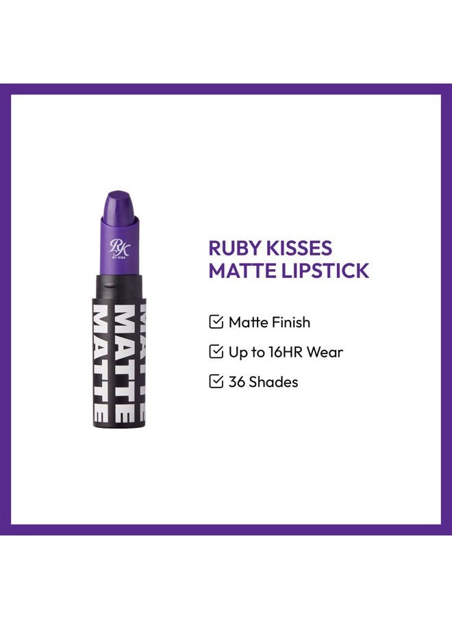 Ultra Matte Super Rich Lipstick 3.5g/0.12oz (RMLS18 PURPLE AFFAIR)