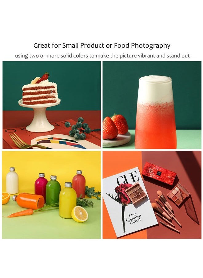 9Pcs 27x59 inch PVC Morandi Photography Background, Waterproof Tabletop Backdrop for Food Photograph Jewelry Cosmetics Makeup Small Product Props Photo Shoot
