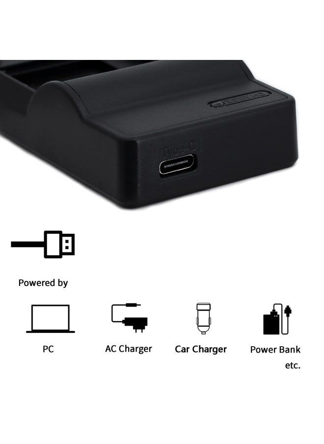 DMW-BLH7 USB Charger for Panasonic Lumix DMC-GF3, Lumix DMC-GF5, LUMIX DMC-GF6, Lumix DMC-GM1, Lumix DMC-GX7, Lumix DMC-LX100, LUMIX DMC-TZ101, Lumix GX7, Lumix LX100, DMC-GM5K Camera and More