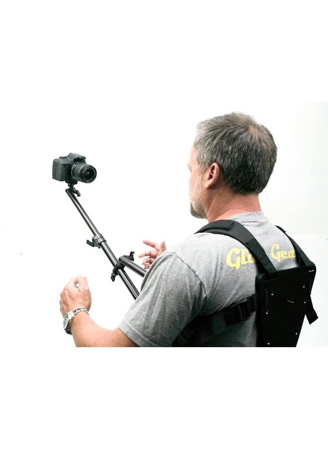 SNC 100 Snorricam Rig, 3rd-Person Chest Mount for DSLR or Smartphone, 3.3lb Payload, 3ft Articulating Arm, Lightweight Aluminum Harness