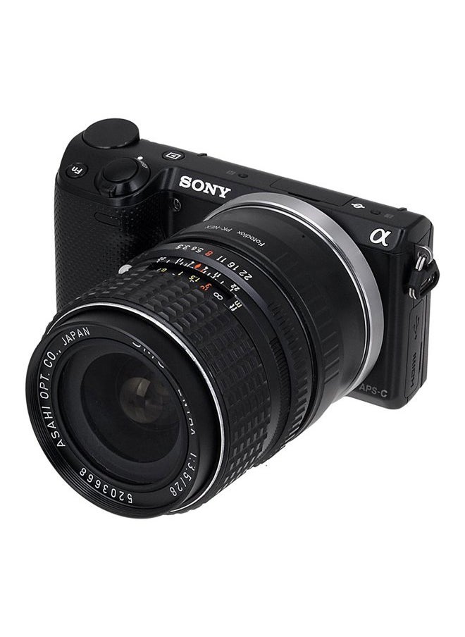 Lens Mount Adapter- PK-NEX, Pentax K/PK Lens to Sony Alpha Nex E-mount Camera Adapter, fit Sony NEX 3, Nex 5, NEX-VG10