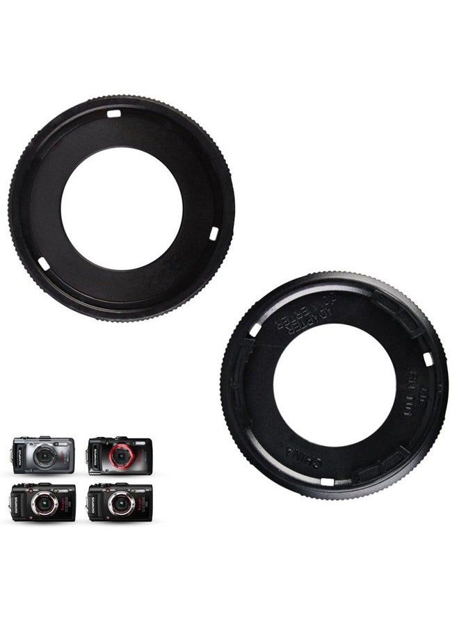 Conversion Lens Adapter Ring Replaces Olympus CLA-T01 Filter Adapter for Olympus Tough TG-7 TG-6 TG-5 TG-4 TG-3 TG-2 TG-1 Compatible with 40.5mm Filter and Lens Cap